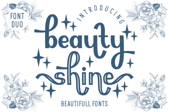 Beauty Shine Font: Elegant Display Type for Handmade Labels & Printables