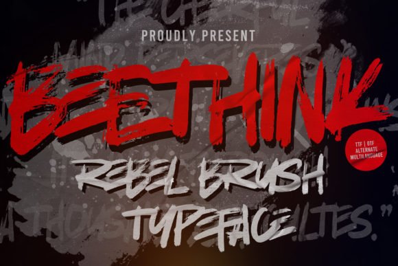 BeeThink: A Display Font That Screams Halloween—Without Saying a Word