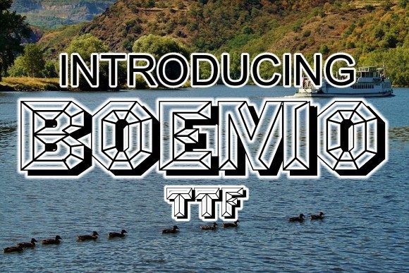 Boemo: A Geometric Display Font for Bold Digital Identity