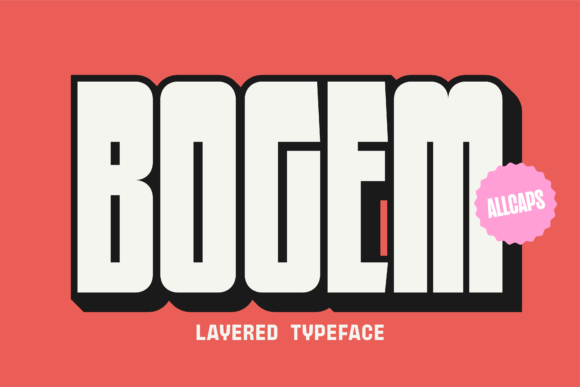 Bogem Display Font for Handmade Creators
