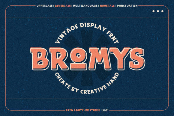 Bromys: A Bold Vintage Display Font for Scroll-Stopping Branding
