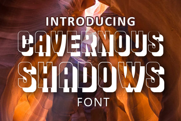 Cavernous Shadows: A Display Font with Editorial Presence