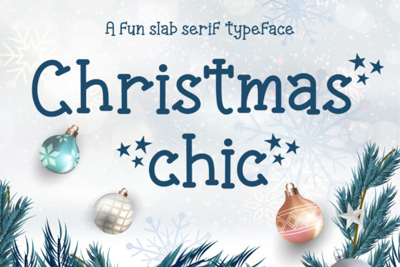 Christmas Chic: A Festive Slab Serif Font That Delivers Joy