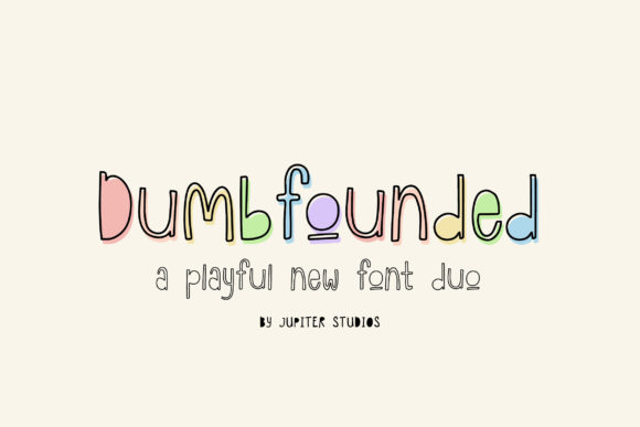 Dumbfounded Duo: A Playful Display Font for Editorial Charm