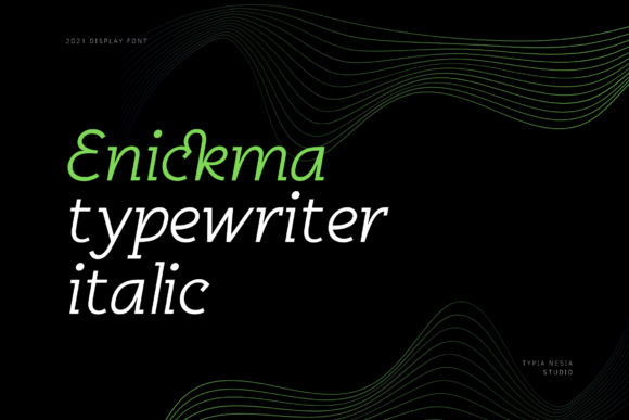 Enickma: A Modern Display Font for Digital Brand Identity