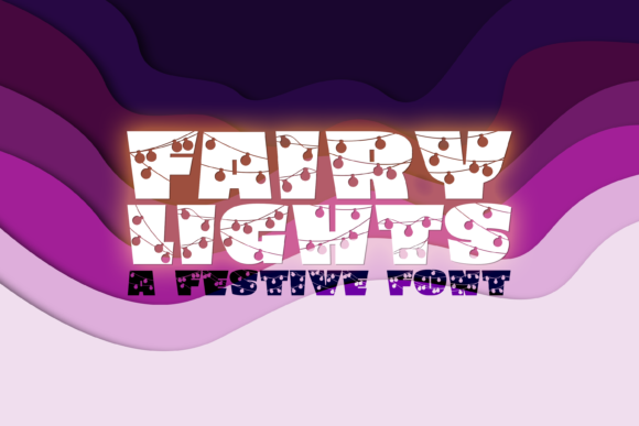 Fairy Lights: A Festive Display Font for Editorial Charm