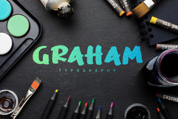Graham Typography: A Cheerful Display Font for Handmade Creators