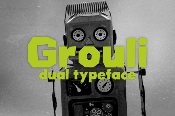 Grouli Dual Typeface: Bold, Raw & Perfect for Standout Branding
