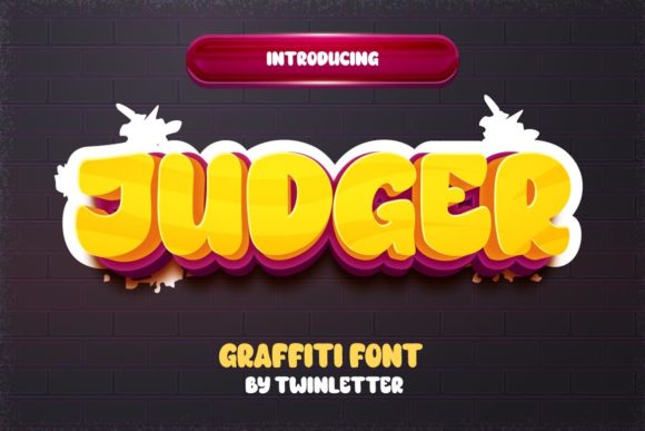 Judger Font: Bold Graffiti Display Typeface for Crafters