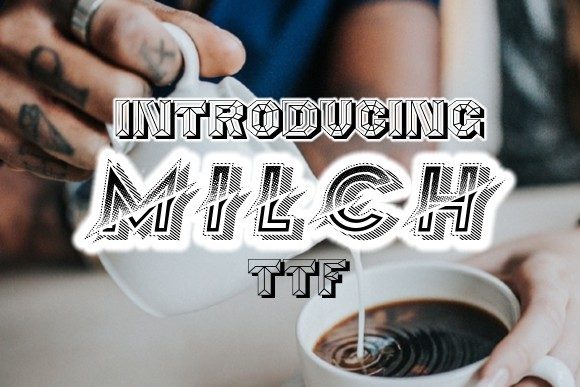 Milch: A Sharp, 3D Display Font for Handmade Brands