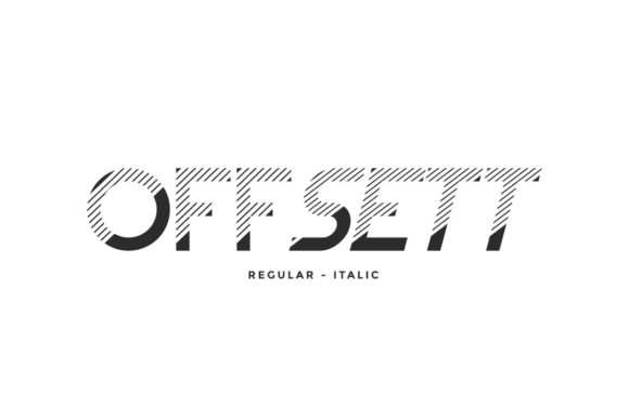 Offsett: A Futuristic Display Font for Handmade Brands