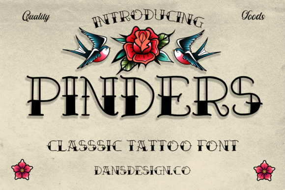 Pinders: A Bold Display Font for Dark, Memorable Web Design