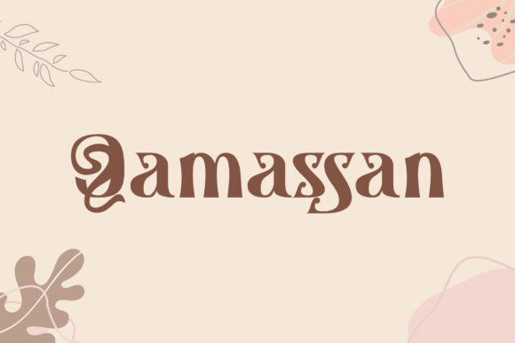 Qamassan: A Bohemian Display Typeface for Editorial Warmth