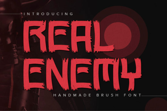 Real Enemy: A Handmade Brush Font That Feels Human