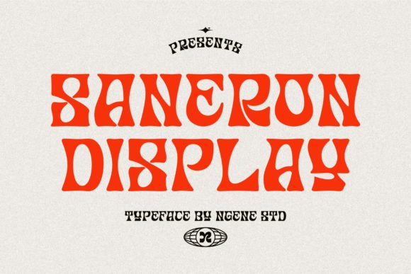 Saneron: A Modern Display Font for Small Business Branding