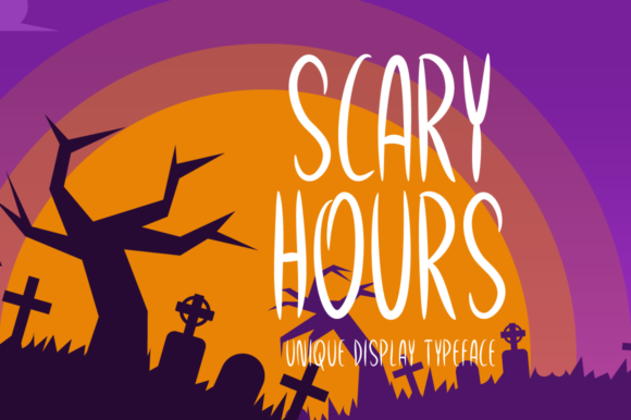 Scary Hours: A Spooky Display Font for Digital Branding