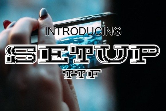 Setup: A Display Font That Commands Attention