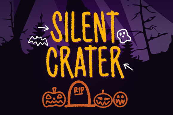 Silent Crater: A Display Font That Speaks in Whispers