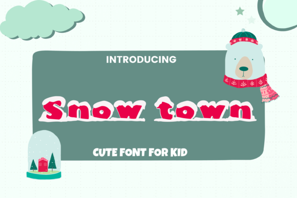 Snow Town: A Charming Display Font for Holiday Web Design