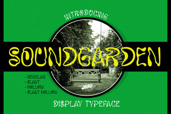Soundgarden: A Psychedelic Display Typeface for Editorial Impact
