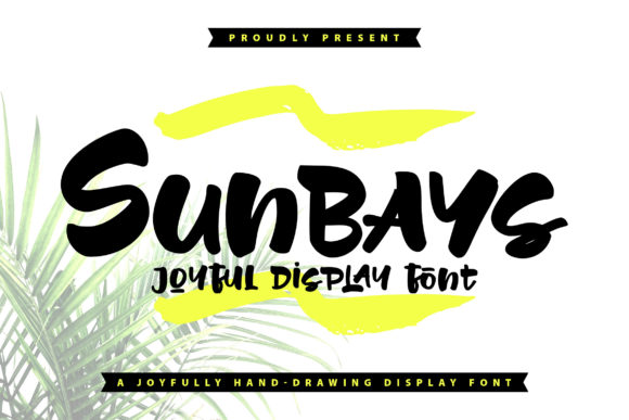 Sunbays: A Display Font That Feels Like Sunlight on Paper