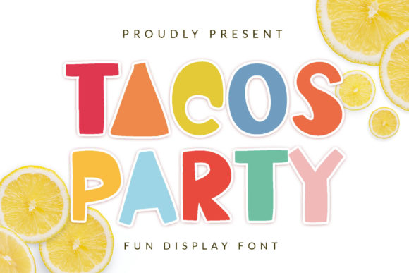 Tacos Party: A Playful Display Font That Pops on Packaging & Social