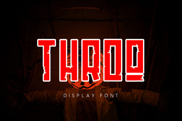Throq Display Font: Bold, Spooky & Perfect for Handmade Labels & Seasonal Designs