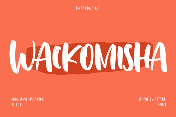 Wackomisha: A Bold, Playful Display Font for Handmade Creators