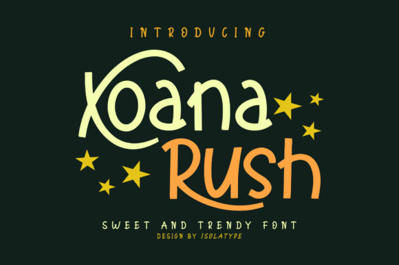 Xoana Rush: A Playful Display Font That Cuts Through the Feed